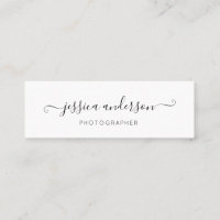 Caligrafia Simples de Script Elegante Negra