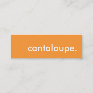 Cartão De Visita Mini cantaloupe