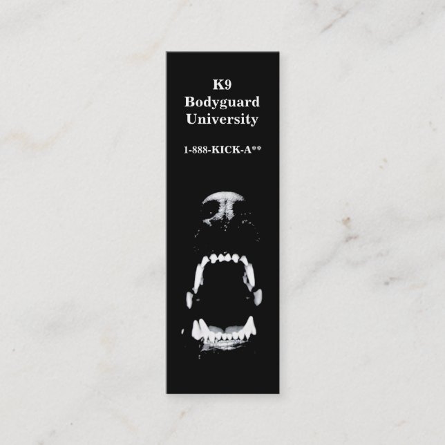 Cartão De Visita Mini Cão (Frente)