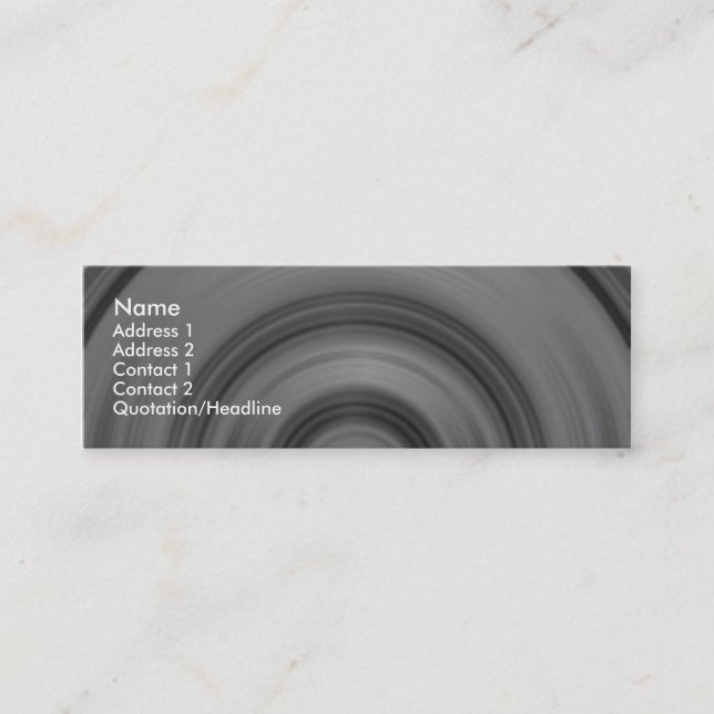 Cartão De Visita Mini Carro rápido I (Frente)