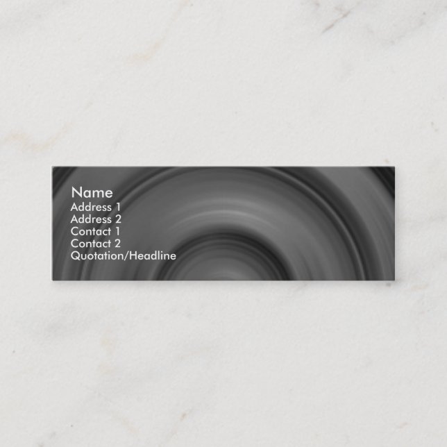 Cartão De Visita Mini Carro rápido II (Frente)