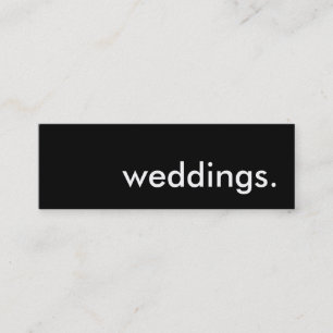 Cartão De Visita Mini casamentos.