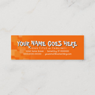 Cartão De Visita Mini cascatas retros