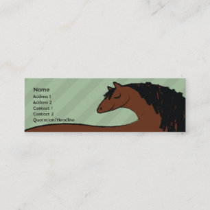 Cartão De Visita Mini Cavalo - magro