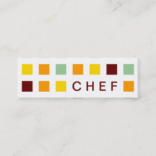 Cartão De Visita Mini CHEF (mod quadrares)