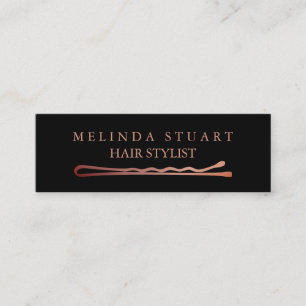 Cartão De Visita Mini Chique Minimalista Moderna Elegante Estilista de C