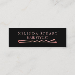 Cartão De Visita Mini Chique Minimalista Moderna Elegante Estilista de C