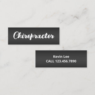 Cartão De Visita Mini Chiropractor