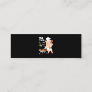 Cartão De Visita Mini CHURRASCO  CHURRASCO Timer Pig Grill Barbecue Beer