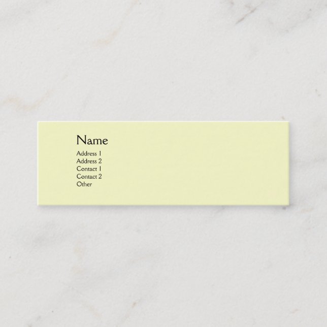 CARTÃO DE VISITA MINI CIPRESS E PINOS MEDITERRÂNICOS NA TÚSCULA (Frente)