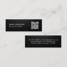 Cartão de Visita Mini Código QR