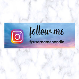 Cartão De Visita Mini Código QR de Mídia Social Seguível