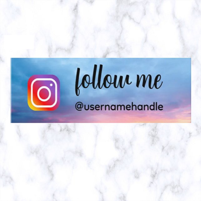 Cartão De Visita Mini Código QR de Mídia Social Seguível (Criador carregado)