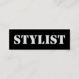 Cartão De Visita Mini Código QR Stylist Urbano elegante