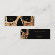 Compro de Tatuagem Verde Marrom - Face do crânio h