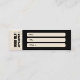 Cartão De Visita Mini Compromisso Neutro Profissional Minimalista Modern