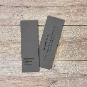Cartão De Visita Mini Consultante preto cinzento da textura simples