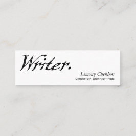 Cartão De Visita Mini Contagem do escritor quatro