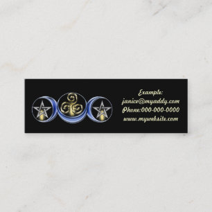 Cartão De Visita Mini Cópia lunar da espiral da lua, exemplo: