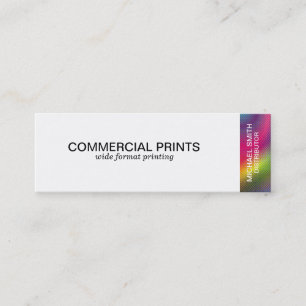 Cartão De Visita Mini Cor do Meio-Tom