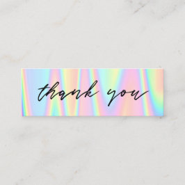 Cartão De Visita Mini cor pastel obrigado você