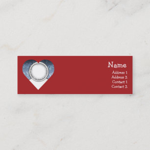 Cartão De Visita Mini Coração