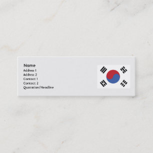 Cartão De Visita Mini Coreia do Sul - Skinny