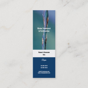 Cartão De Visita Mini COSTUME sparkling da fotografia da água