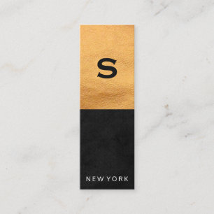 Cartão De Visita Mini Couro e Preto Esfolados