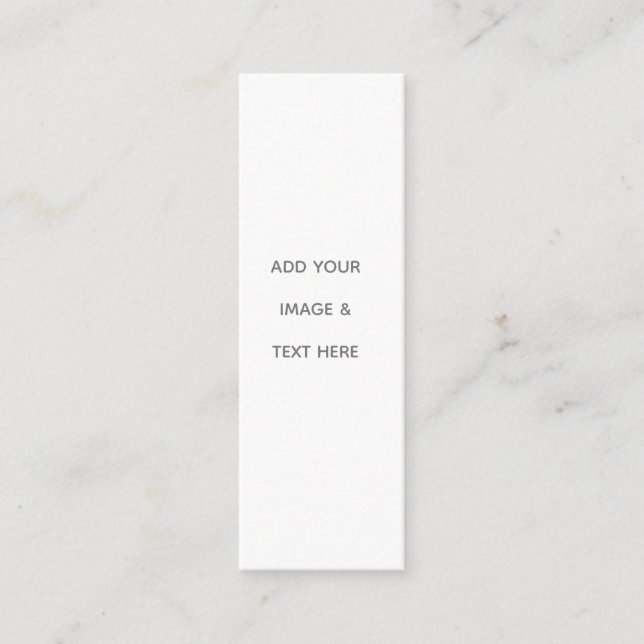 Cartão De Visita Mini Create Your Own white  (Frente)