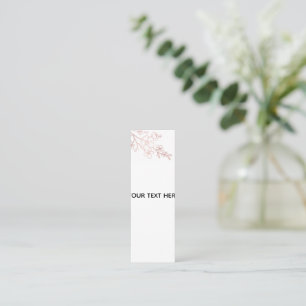 Cartão De Visita Mini Crie seu próprio branco elegante