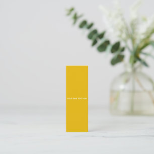 Cartão De Visita Mini Crie Seu Próprio Design Amarelo Personalizado