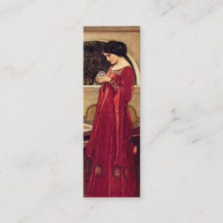 Cartão De Visita Mini Crystal Ball Bookmark por John W. Waterhouse
