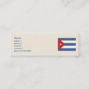 Cartão De Visita Mini Cuba - magro
