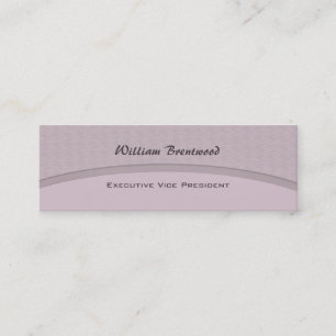 Cartão De Visita Mini Curva cinzenta pálida