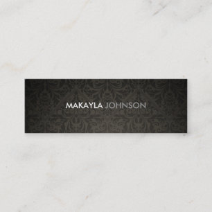 Cartão De Visita Mini Damasco moderno e mínimo