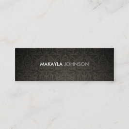 Cartão De Visita Mini Damasco moderno e mínimo