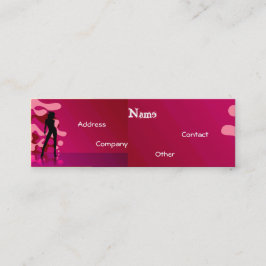 Cartão De Visita Mini Dançarina De Rosa