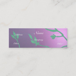 Cartão De Visita Mini Delícia de Lavanda antiga