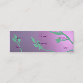 Cartão De Visita Mini Delícia de Lavanda antiga