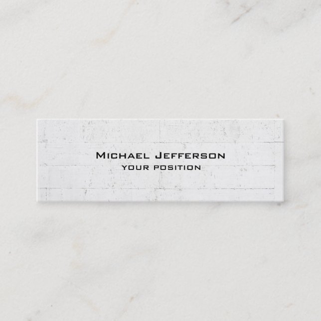 Cartão De Visita Mini Design de Cinza de  de tendências exclusivas (Frente)