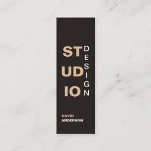 Cartão De Visita Mini Design do índole Elegante minimalista