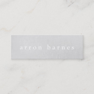 Cartão De Visita Mini Designer Minimalista Moderno GrEy Claro