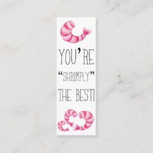 Cartão De Visita Mini Dia de os namorados Você é o melhor! miniBookmark