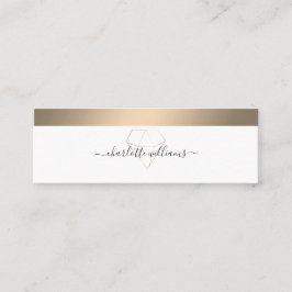 Cartão De Visita Mini Diamante Mínimo Moderno Salon Visitenkarte Busines