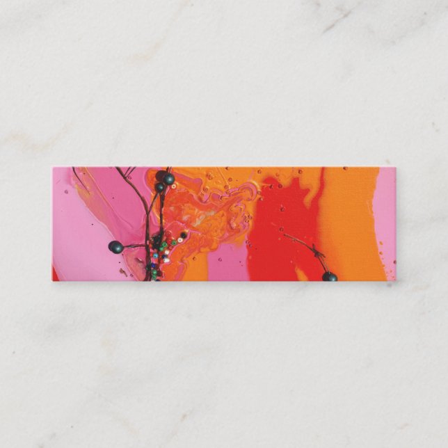 Cartão De Visita Mini Do "árvore mirtilo " (Frente)