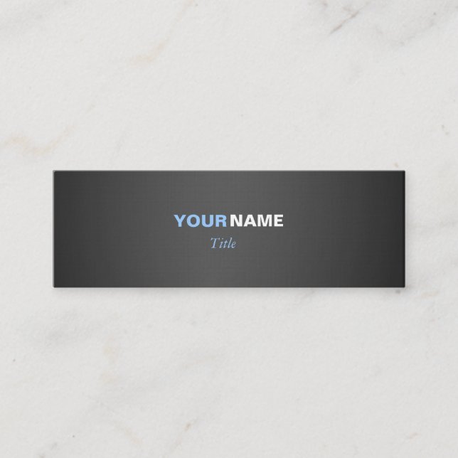 Cartão De Visita Mini Duas cores (Frente)