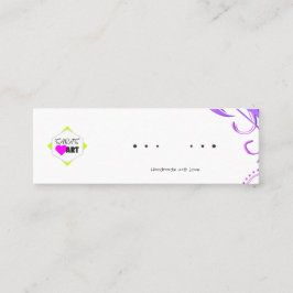 Cartão De Visita Mini Earrando placas de exibição