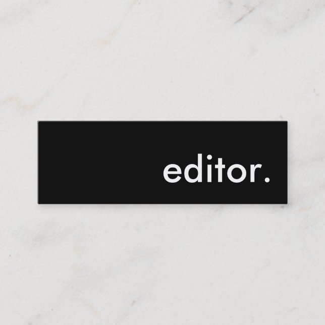 Cartão De Visita Mini editor. (Frente)