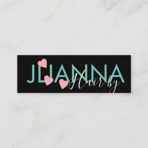 Cartão De Visita Mini Eilashes de Unhas de Salão flutuantes